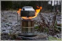 Camping i vintervder, Woodgas Burner, Wild Stoves Woodgas Camp Stove